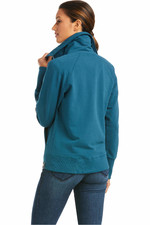 Ariat Womens Team Logo Full Zip Sweatshirt 10037615 - Teal